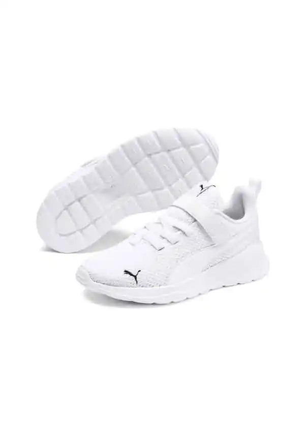 Puma Anzarun Lite AC PS Unisex Çocuk Beyaz Spor Ayakkabı 372009 02