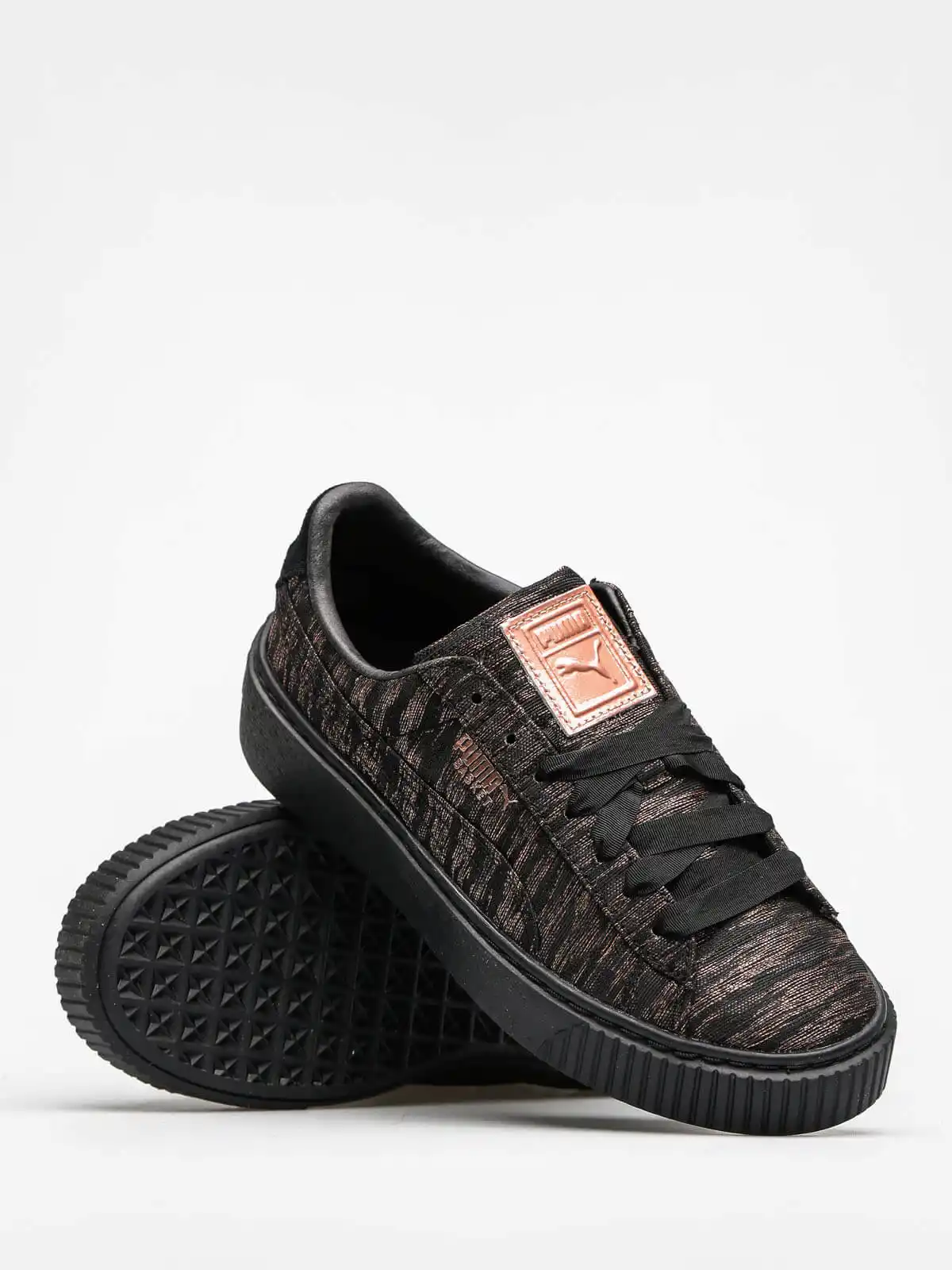 Puma Basket Platform Vr Wn S Black-Black Kadın Siyah Sneaker 364092 2