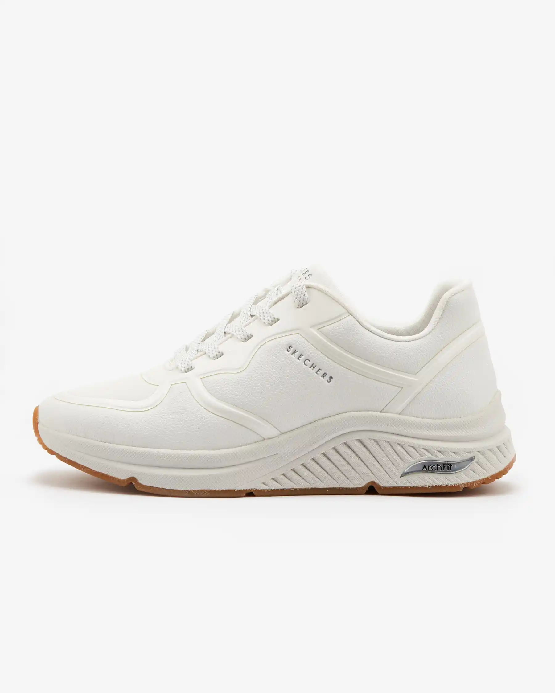 Skechers Arch Fit S - Miles - Mile Makers Kadın Beyaz Sneakers 155570 WHT