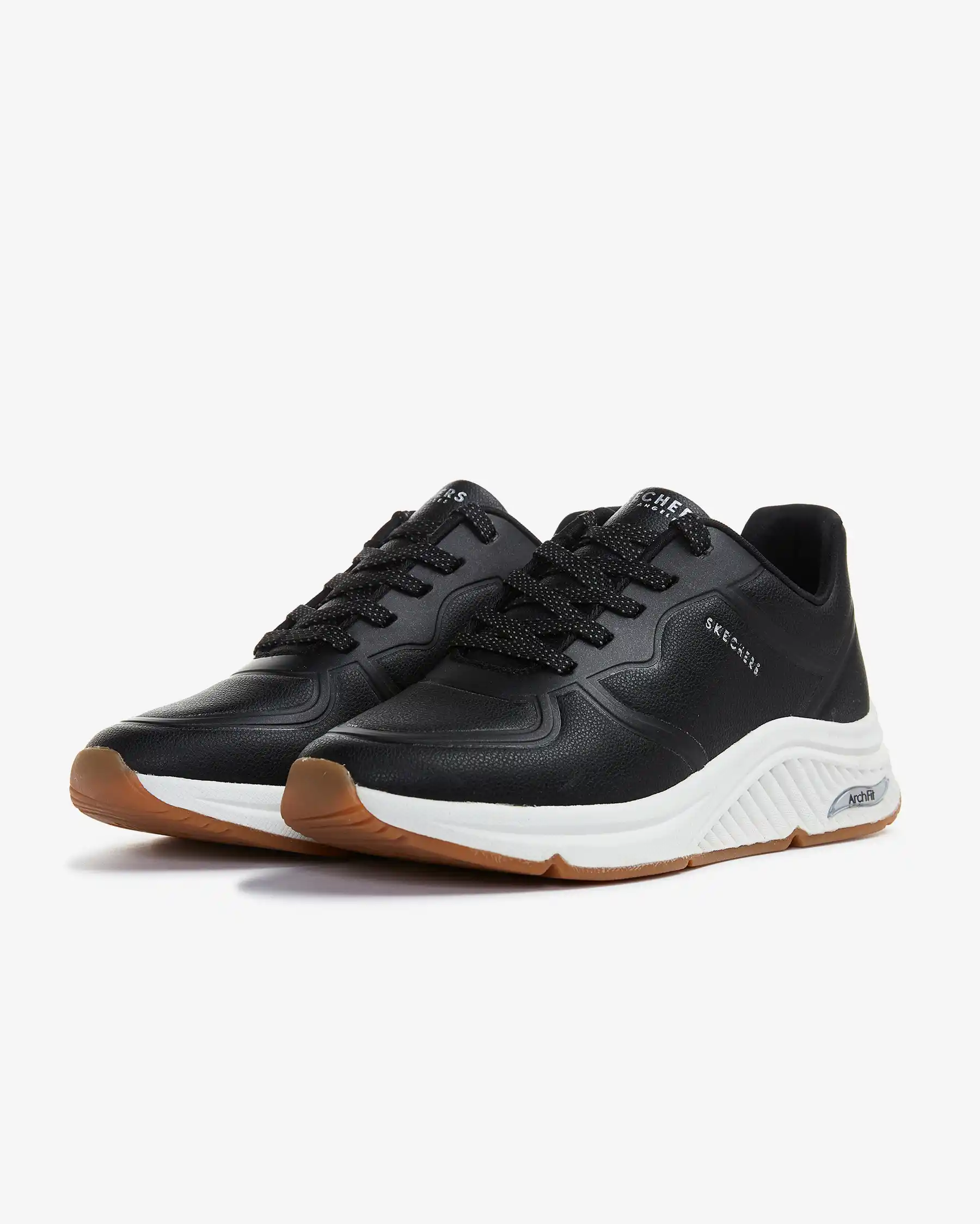 Skechers Arch Fit S - Miles - Mile Makers Kadın Siyah Sneakers 155570 BLK