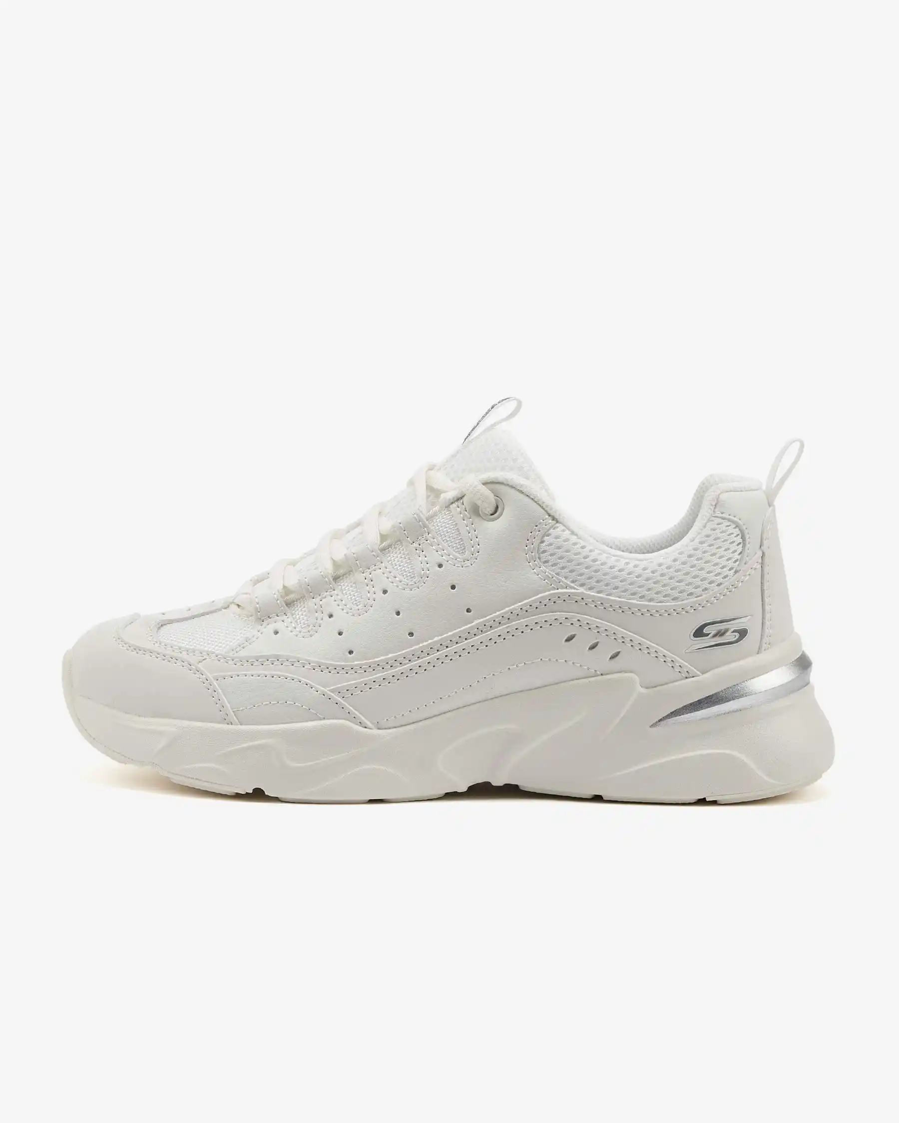 Skechers Bobs Bamina - Star Strikez Kadın Beyaz Spor Ayakkabı 117355 OFWT