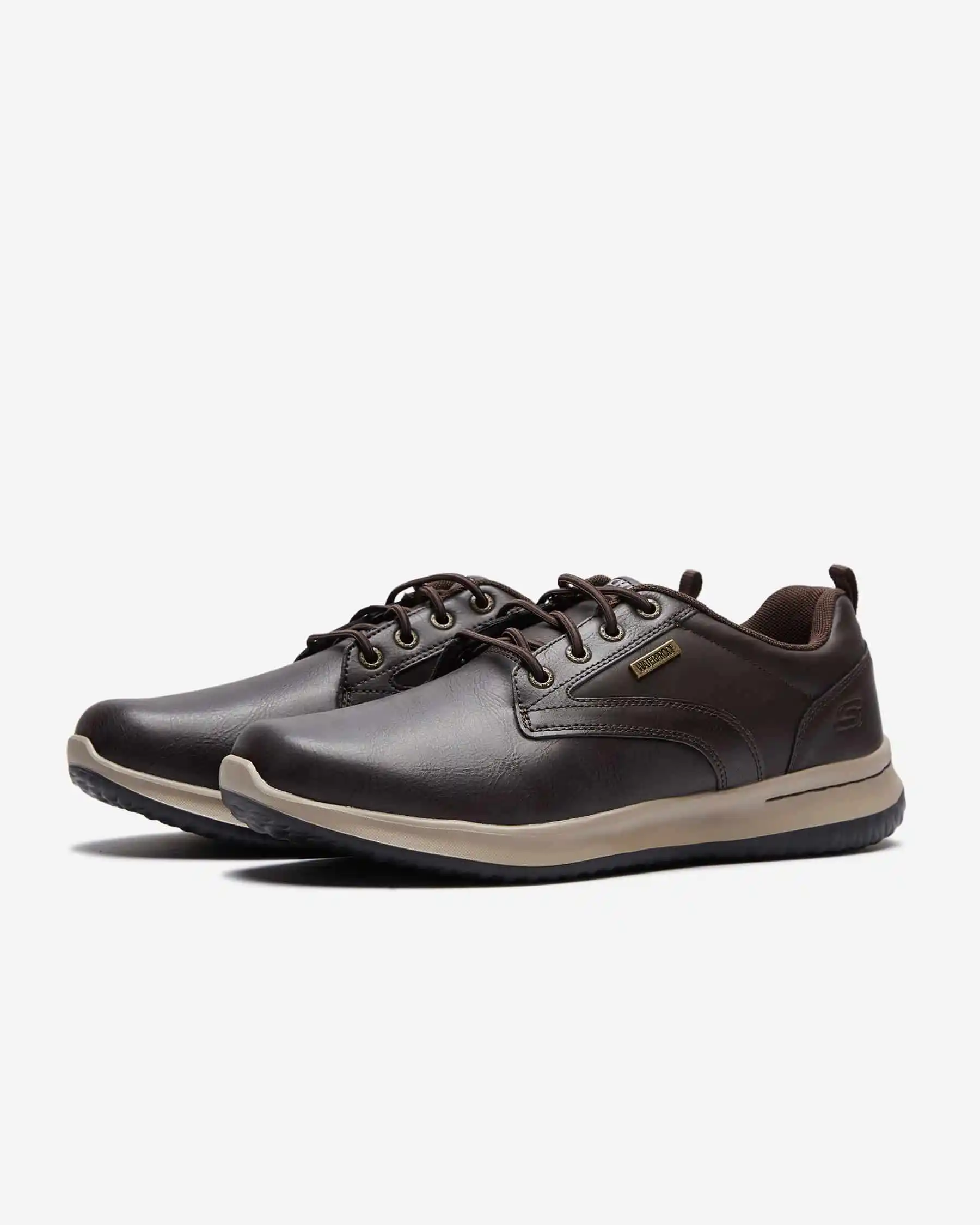 Skechers Delson - Antigo Su Geçirmez Erkek Kahverengi Günlük Ayakkabı 65693 CHOC