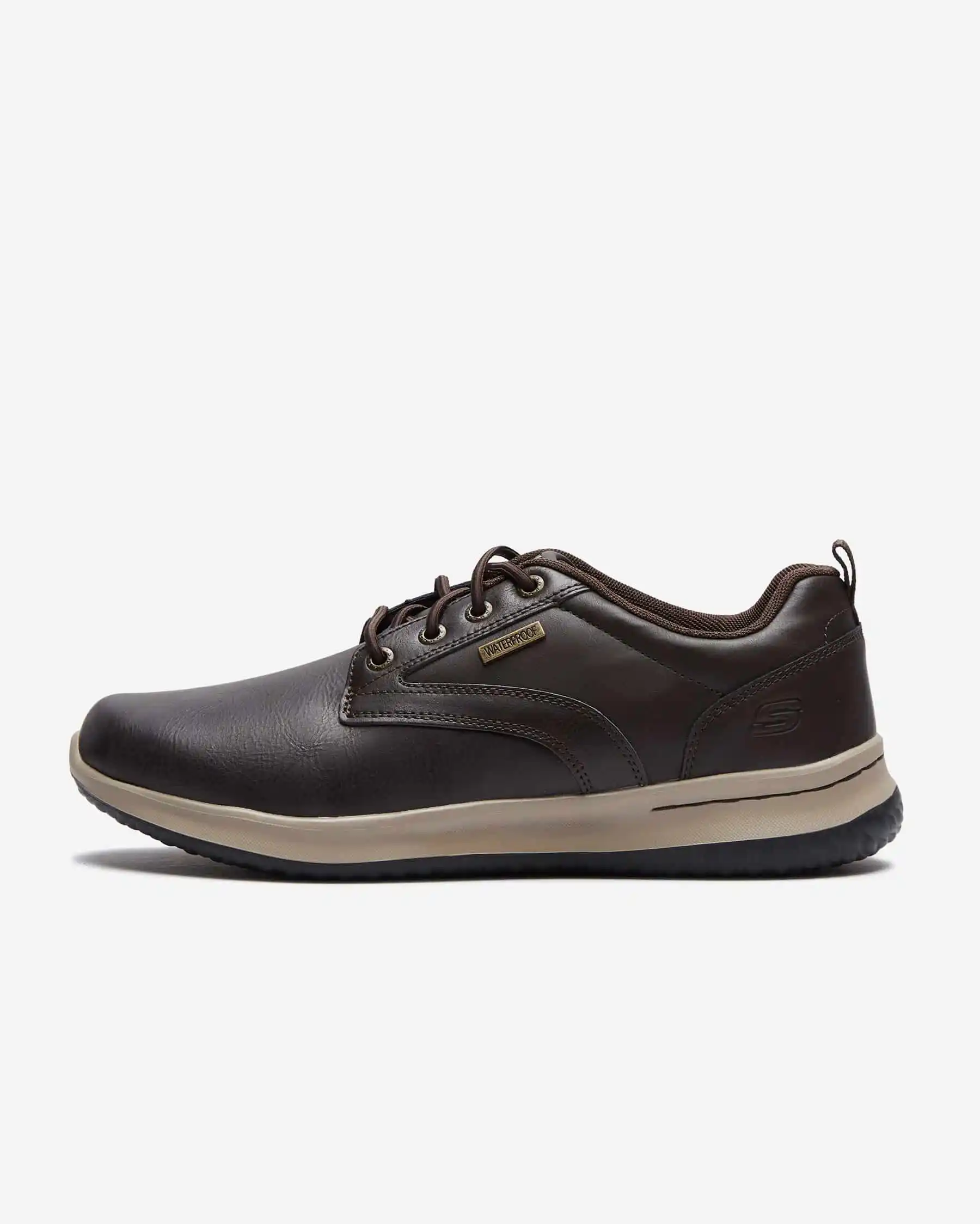 Skechers Delson - Antigo Su Geçirmez Erkek Kahverengi Günlük Ayakkabı 65693 CHOC