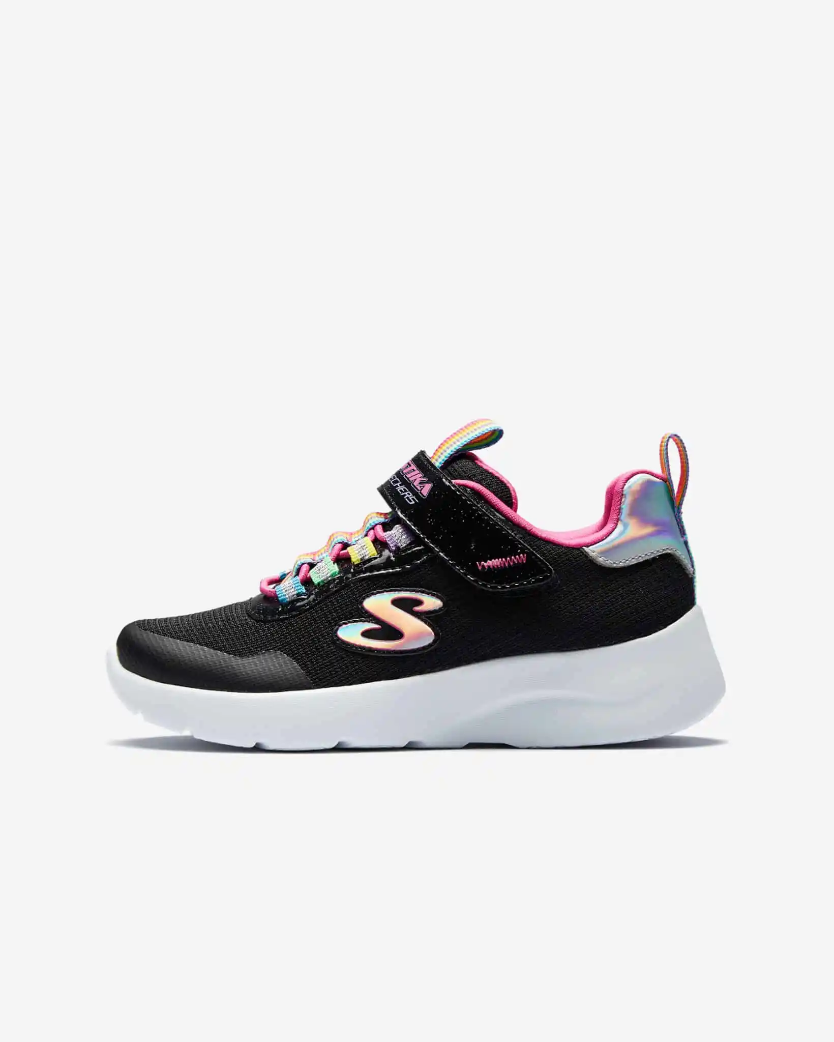 Skechers Dynamight 2.0 - Rockin# Rainbow Kız Çocuk Siyah Spor Ayakkabı 302464L BKMT