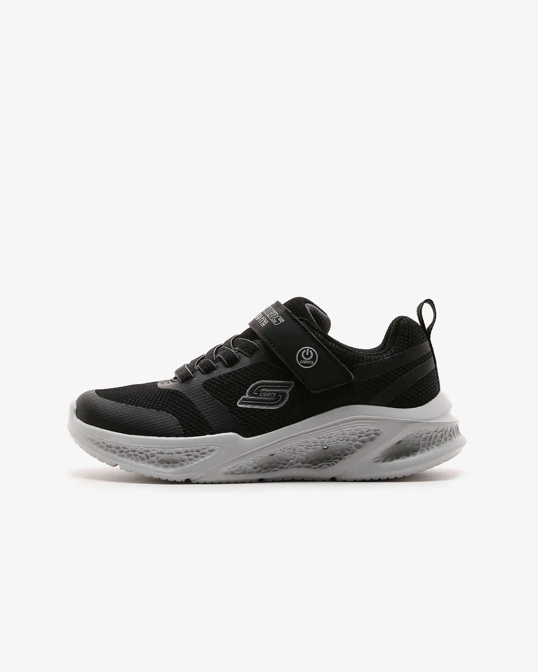Skechers Meteor - Lights Büyük Erkek Çocuk Siyah Işıklı Spor Ayakkabı 401675L BKGY